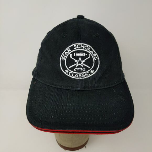 AMC Star Scholars Classic Golf Slideback Hat Embroidered Logo Black - Picture 3 of 11